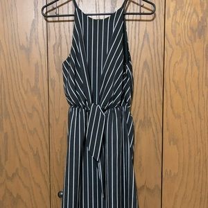 Black and white sleeveless Soprano Dress - Small